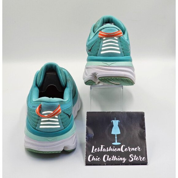 Hoka One One Bondi 7 Women's Green/White Mesh Athletic Running Shoes Sz 9.5 2654 - Picture 7 of 16